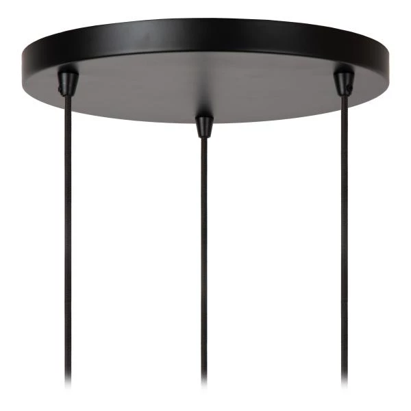 Lucide ALMELO - Pendant light - 3xE27 - Black - detail 4